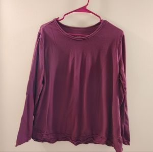 Neon Buddha Size XL Burgundy LS Top